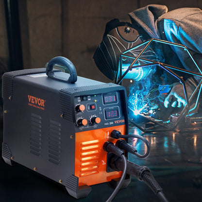 MIG Welder 200 Amp MIG TIG Arc Welder 3 in 1 Welder Welding Machine 220V TIG Welder Lift ARC Welder MMA Stick IGBT DC Inverter Welder Digital Display Combo Welding Machine