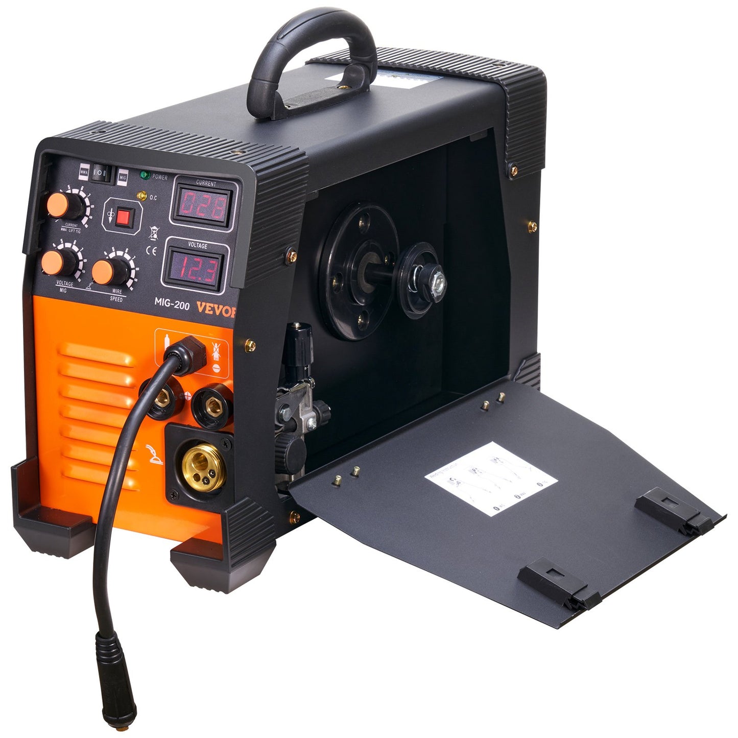 MIG Welder 200 Amp MIG TIG Arc Welder 3 in 1 Welder Welding Machine 220V TIG Welder Lift ARC Welder MMA Stick IGBT DC Inverter Welder Digital Display Combo Welding Machine