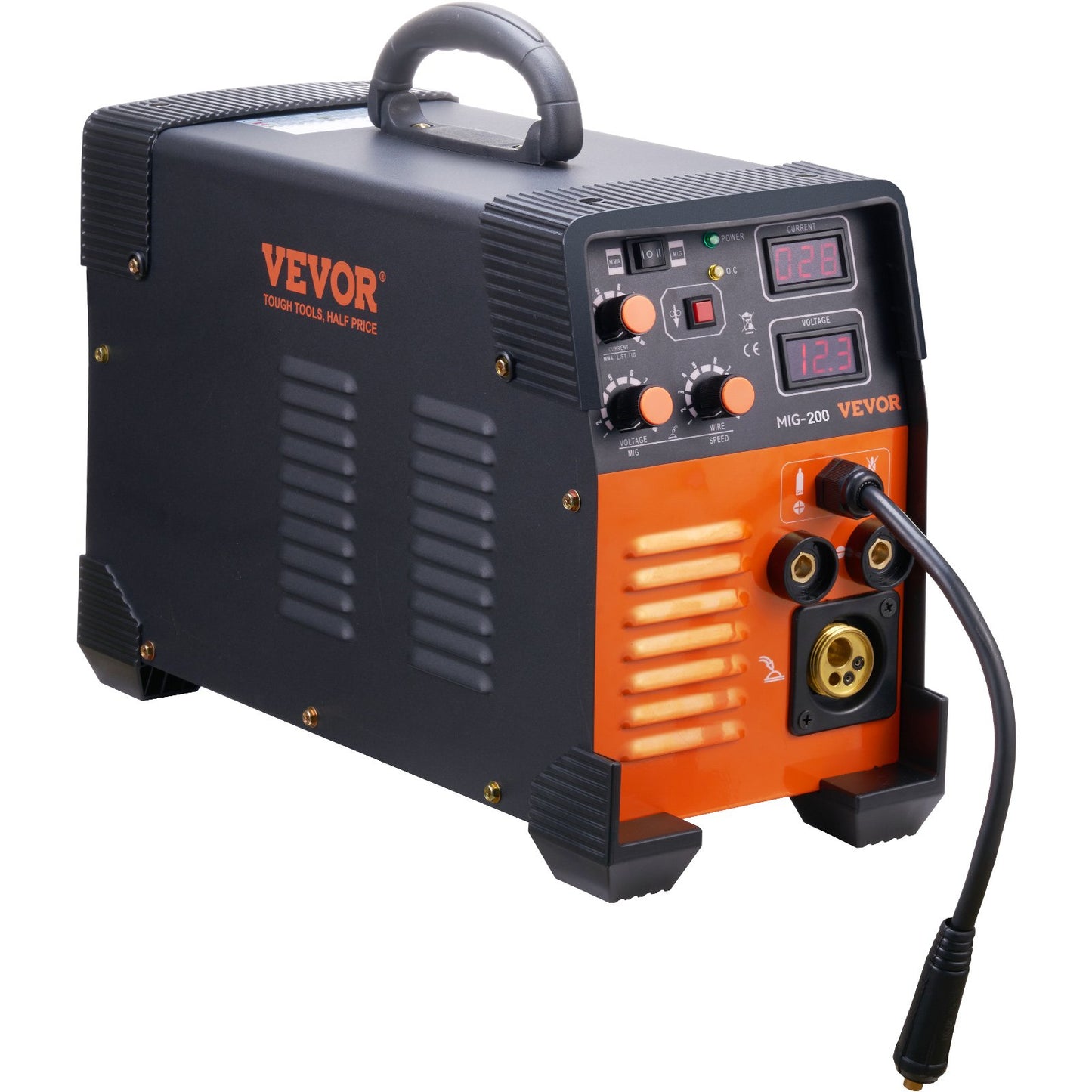 MIG Welder 200 Amp MIG TIG Arc Welder 3 in 1 Welder Welding Machine 220V TIG Welder Lift ARC Welder MMA Stick IGBT DC Inverter Welder Digital Display Combo Welding Machine