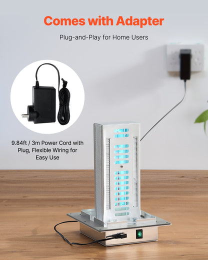 HVAC Air Purifier Whole House, 18W 9inch, Light in Duct for Ac (Air Conditioning) Duct, Air Scrubber with 2 Bulb, PCO Technology HVAC lights with Power Cord for Ac Systems