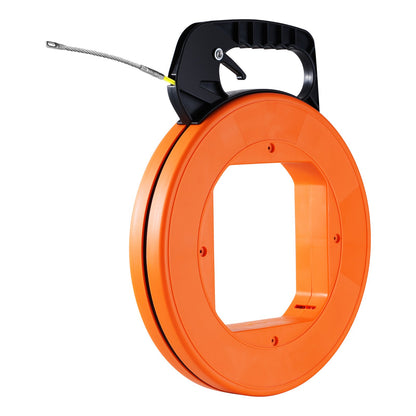 Fish Tape Wire Cable Line Puller 60,96 m 4,7 mm (200ft 3/16in) Fiberglass High Plastic Case