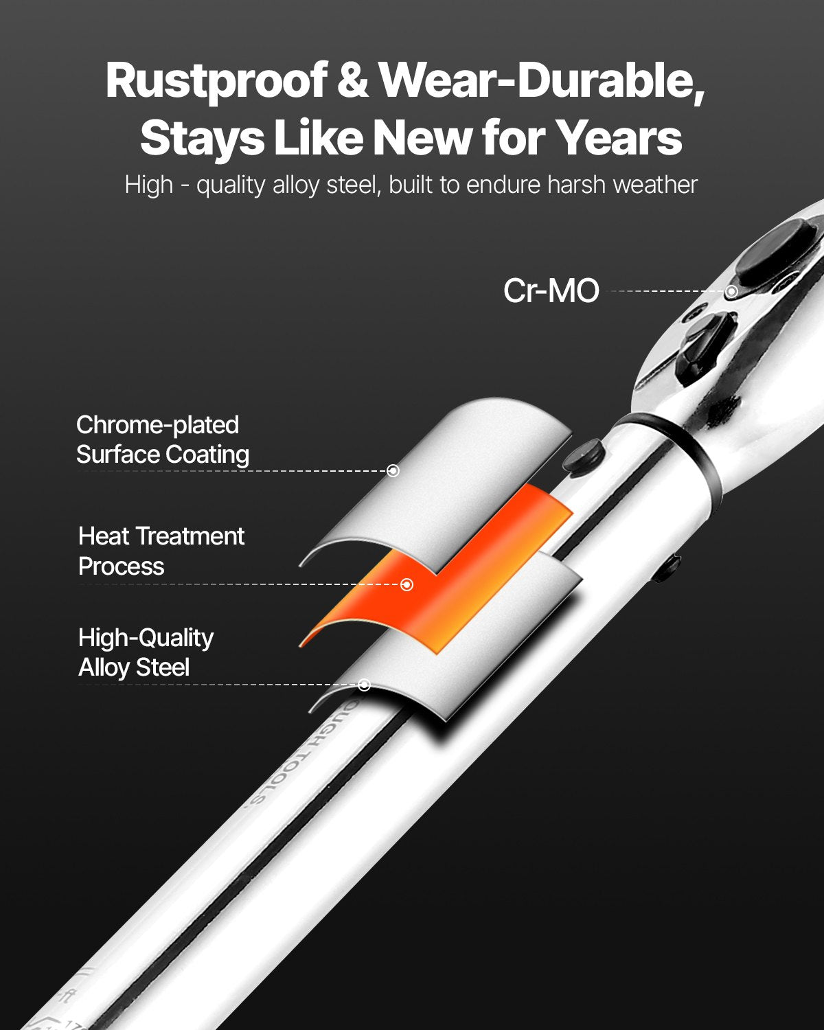 Drehmomentschlüssel-Set, 3/8"-Antrieb, 5–60 Nm / 3,7–44,3 lbf·ft, bidirektional, 72 Zähne, ±3 % hohe Präzision, mit Steckschlüsseln, Bits, Verlängerung, Zündkerzensteckschlüsseln, Adapter, Orange