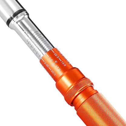 Click Torque Wrench, 3/4 Inch Drive, 100-600 lbf-ft / 136-814N.m, Dual-direction Torque Wrench Set with Dual Range Scales, 48-tooth, ±3% High Precision, Alloy Steel, for Automobile Repair