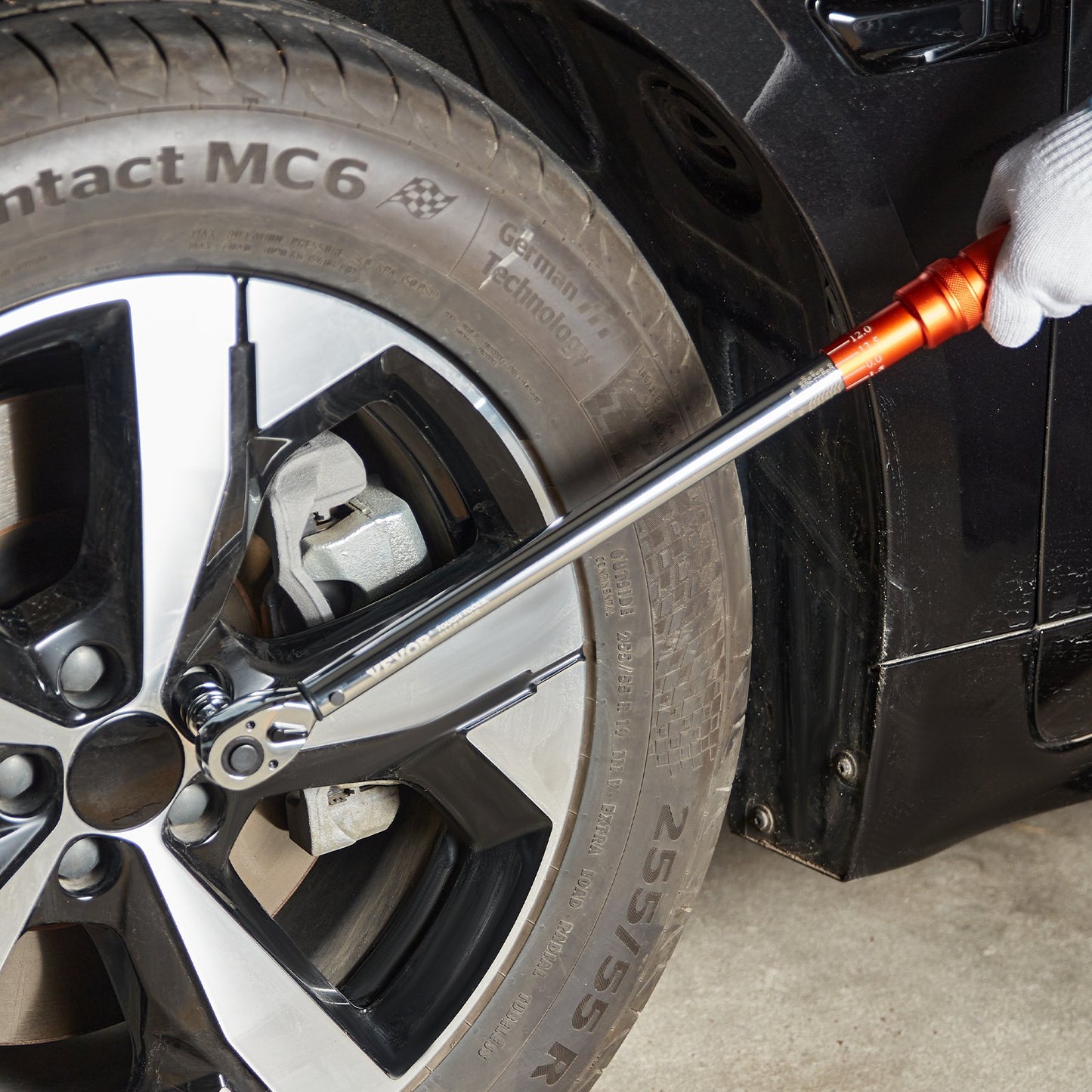 Torque Wrench, 1.3 cm Drive Click Torque Wrench 20-250ft.lb/34-340n.m, Dual-Direction Adjustable Torque Wrench Set, Mechanical Dual Range Scales Torque Wrench Kit with Adapters Extension Rod