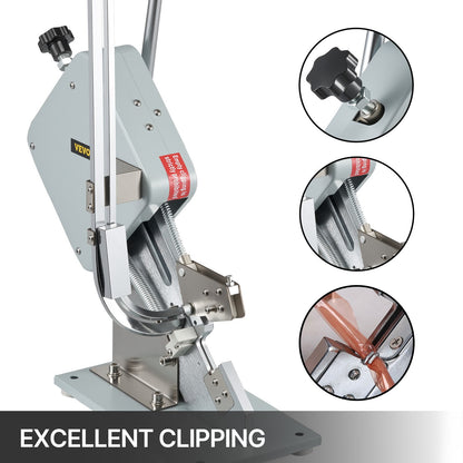 Manuelle U-förmige Wurstklammermaschine zum Verschließen von Wurstverpackungen, inklusive 1 Schachtel mit 5000 Schnallen