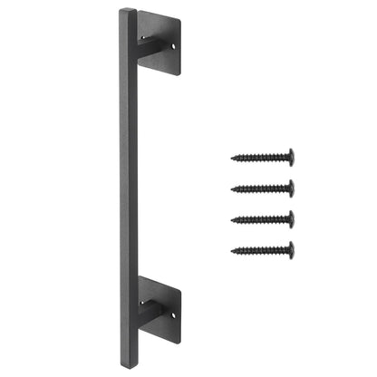 Barn Door Handle, 320 mm Rustic Fence Gate Handle, Rust-Resistant Coating, Heavy Duty Carbon Steel Outdoor Gate Handles, Easy to Install, Metal Sliding Door Pulls for Garage Shed Closet Pantry