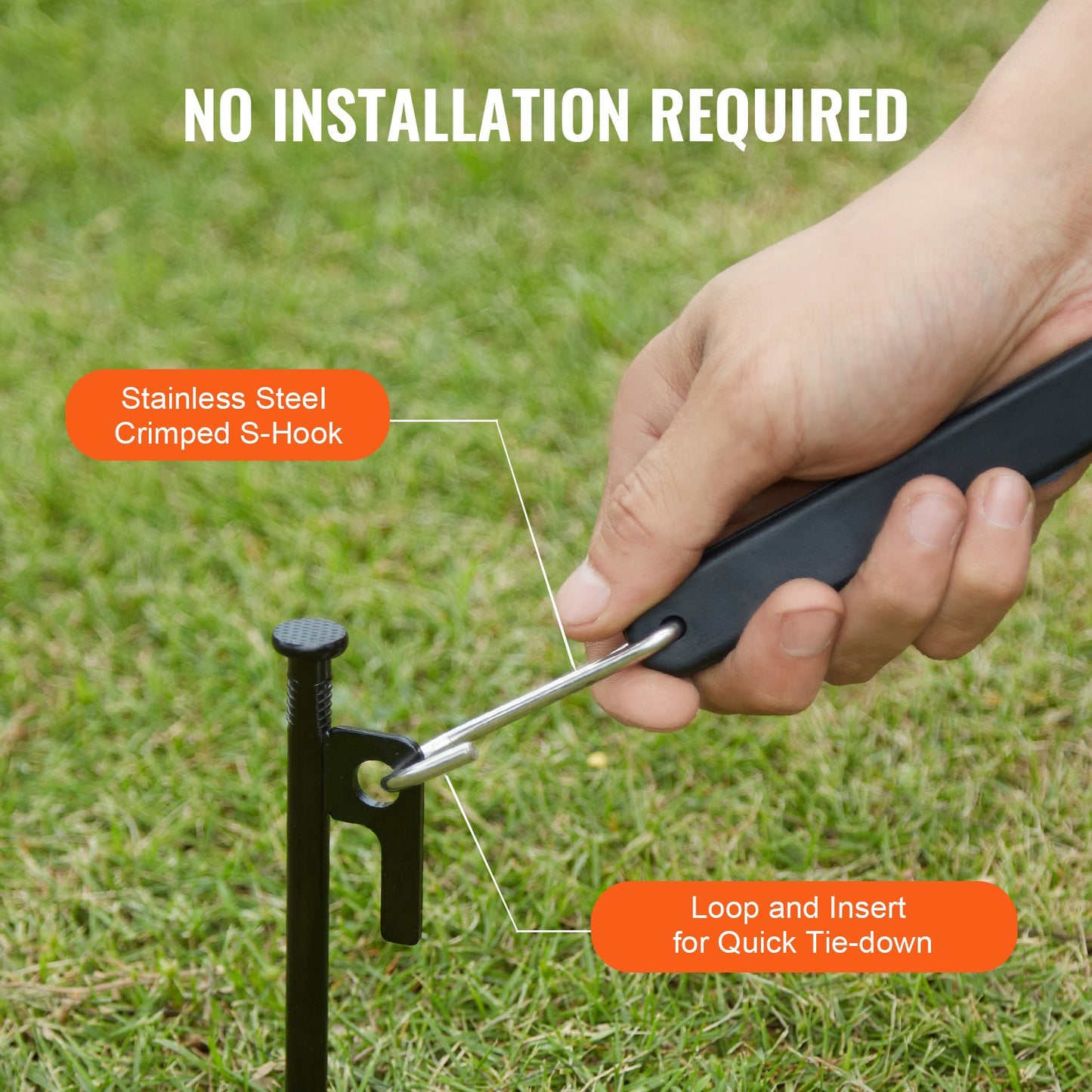 50 Stück flaches Bungee-Seil, 19,8 mm starke, robuste Bungee-Gurte mit Stahl-S-Haken, 53 cm langes elastisches Bungee-Seil für Ladung, Planen, LKW und Zelte, Schwarz