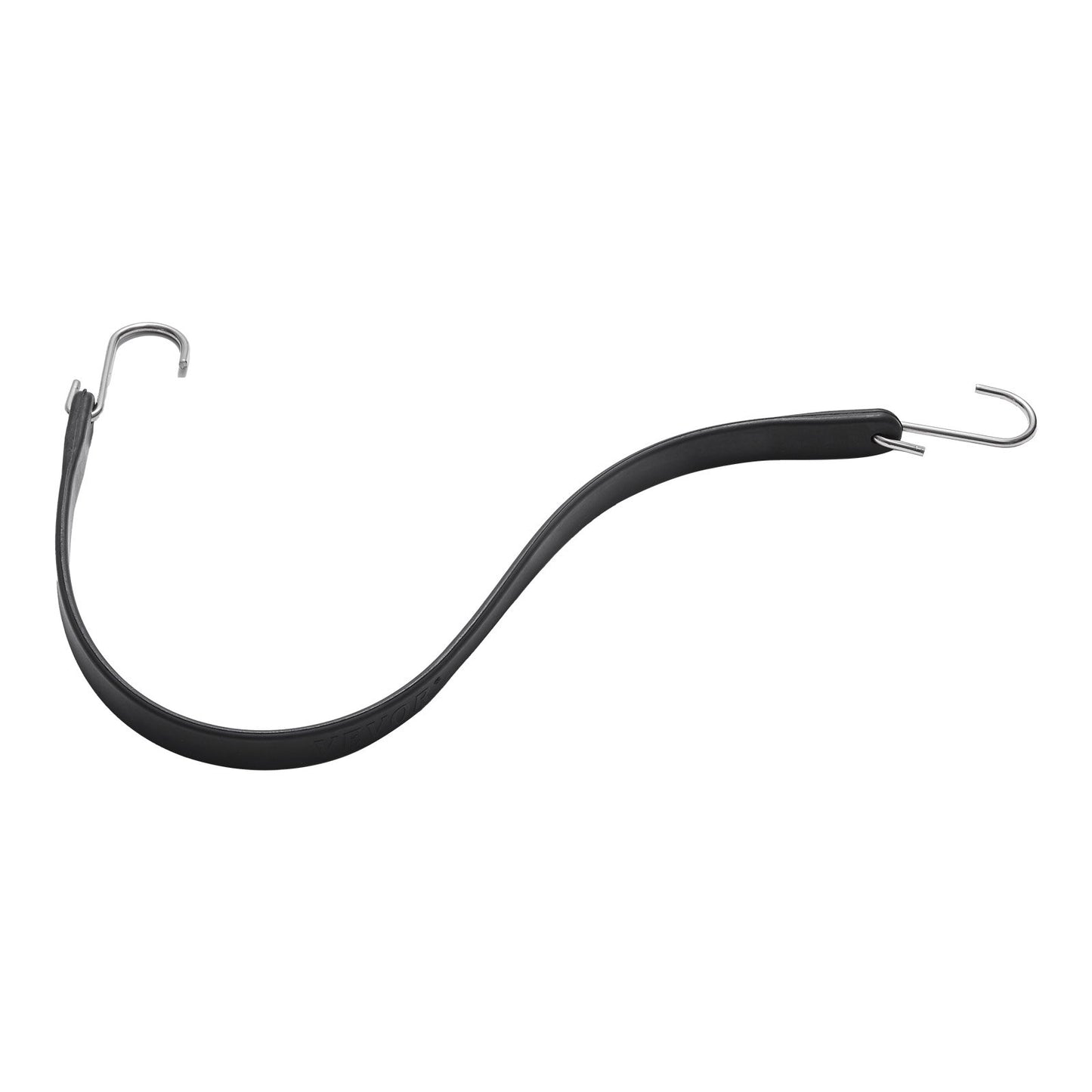 50 Stück flaches Bungee-Seil, 19,8 mm starke, robuste Bungee-Gurte mit Stahl-S-Haken, 53 cm langes elastisches Bungee-Seil für Ladung, Planen, LKW und Zelte, Schwarz