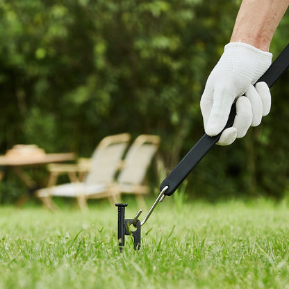 10-teiliges Set flacher Bungee-Seile, 20 mm starke, robuste Bungee-Gurte mit Stahl-S-Haken, 61 cm langes elastisches Bungee-Seil für Ladung, Planen, LKW und Zelte, Schwarz