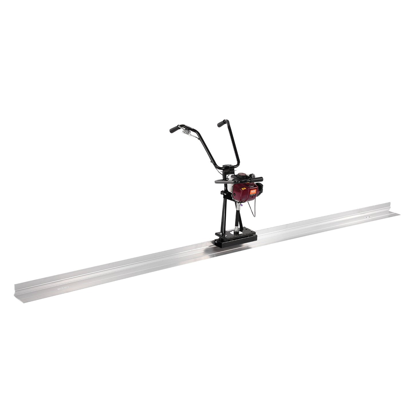 Concrete Power Screed, 4 ft Aluminum Board Straight Edge Bar Set, 4 Stroke Cement Finishing Vibrating Motor with Height Adjustable Handles, High Efficient Concrete Tool 6500RPM