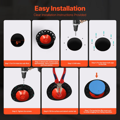 ABS Freestanding Tub Drain Kit, 2 Brass Tail Pipes, Bathtub Drain Rough-in Kit, with ABS Adapter of Tailpiece, Compatible with Freestanding Bathtubs, Floor Mounted Bathtubs and Island Bathtubs