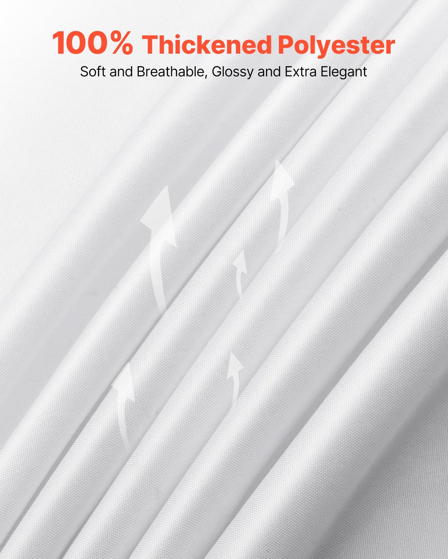 Weiße runde Tischdecken, 10er-Pack, 120 Zoll Durchmesser, flecken- und knitterabweisend, maschinenwaschbar, aus Polyestergewebe, für Hochzeiten, Partys, Bankette und festliche Anlässe