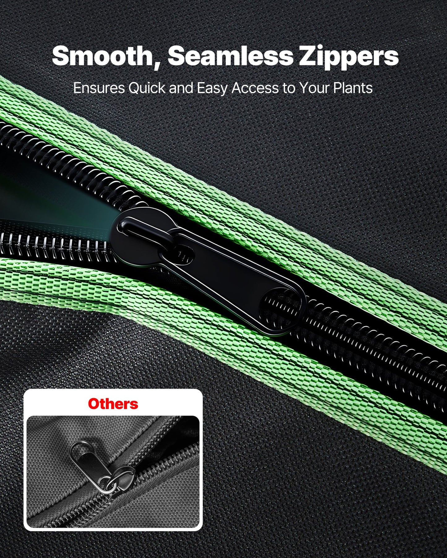 Indoor-Anbauzelt-Set, 150 x 150 x 200 cm, Pflanzenzelt mit Vollspektrum-LED-Pflanzenlampe und Belüftungssystem, 600D hochreflektierende Mylar-Folie, Anzuchtzelt für Blumen und Gemüse