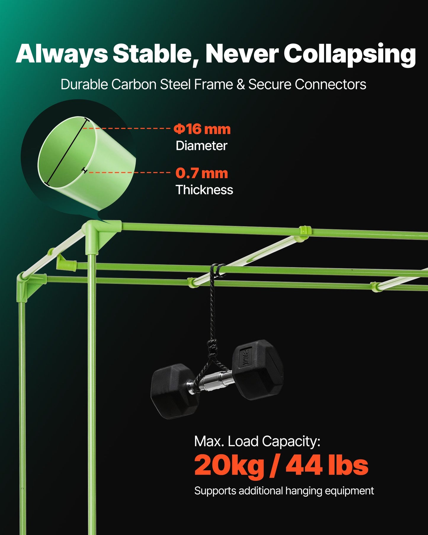 Indoor-Anbauzelt-Set, 150 x 150 x 200 cm, Pflanzenzelt mit Vollspektrum-LED-Pflanzenlampe und Belüftungssystem, 600D hochreflektierende Mylar-Folie, Anzuchtzelt für Blumen und Gemüse