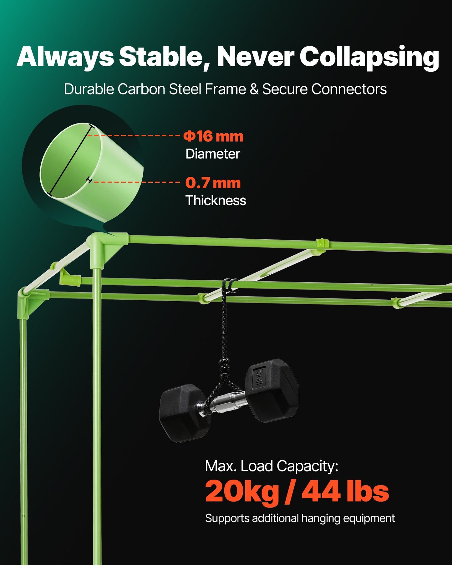 Indoor-Pflanzenzelt, 120 x 120 x 200 cm, 600D hochreflektierende Mylar-Folie, mit Sichtfenster, Bodenwanne und Reißverschluss, robustes Anzuchtzelt für Obst, Blumen und Gemüse