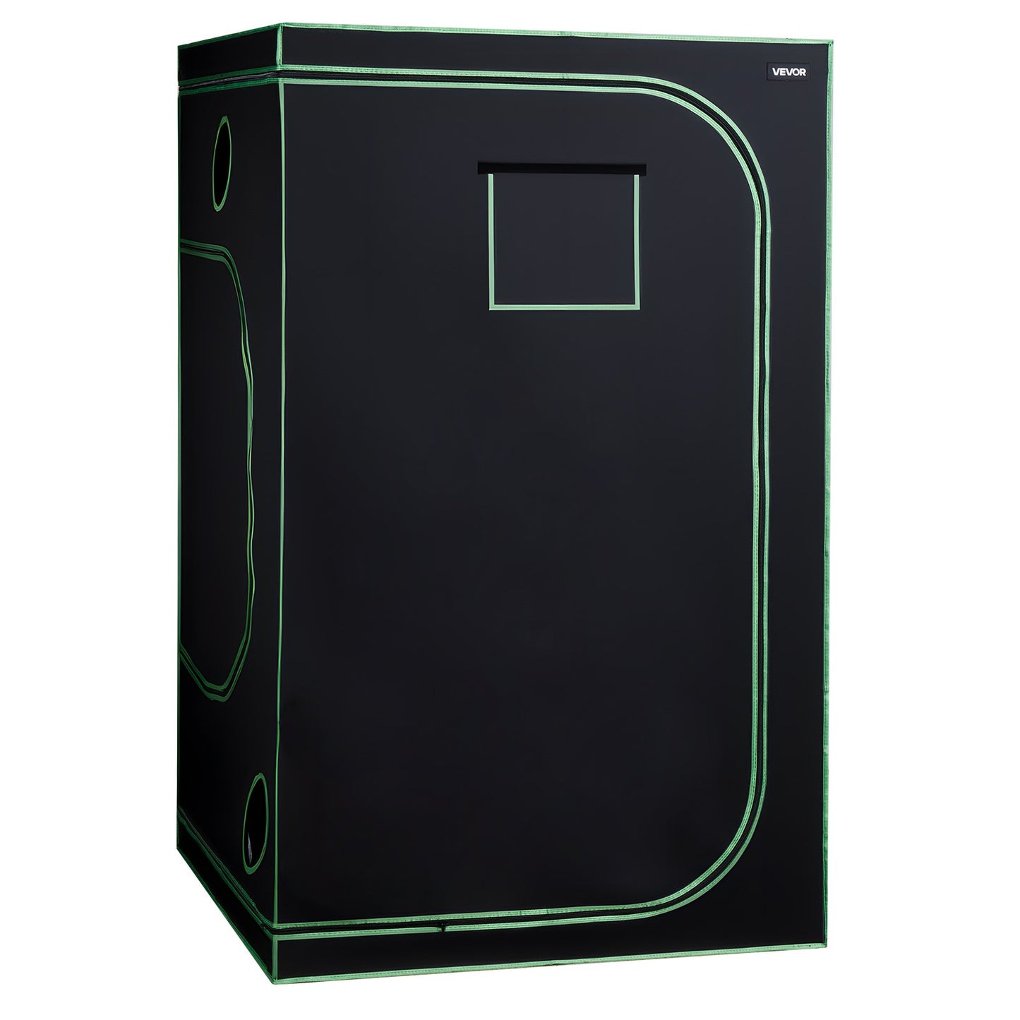 Indoor-Pflanzenzelt, 120 x 120 x 200 cm, 600D hochreflektierende Mylar-Folie, mit Sichtfenster, Bodenwanne und Reißverschluss, robustes Anzuchtzelt für Obst, Blumen und Gemüse