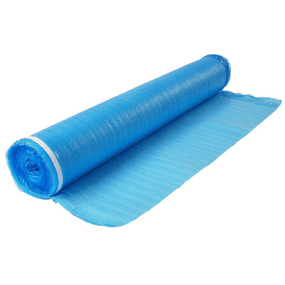 Floor Underlayment 55.8 m², 3-in-1 2 mm Thick Flooring Padding with Tape & Vapor Barrier, Heavy Duty EPE Foam with Blue PE, Soundproofing & Noise Reduction, for Laminate Wood (6 Rolls x 9.3 m²)
