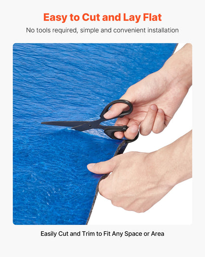 Floor Underlayment 37.2 m², 3mm Laminate Flooring Padding with Attached Vapor Barrier, Heavy Duty Fiber+PE Film, Soundproofing & Noise Reduction for Vinyl & Wood Floors(2 Rolls x 18.6 m²)