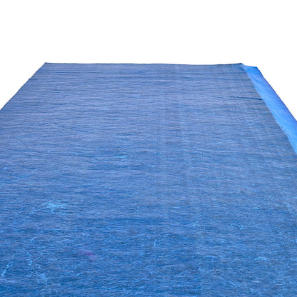 Floor Underlayment 37.2 m², 3mm Laminate Flooring Padding with Attached Vapor Barrier, Heavy Duty Fiber+PE Film, Soundproofing & Noise Reduction for Vinyl & Wood Floors(2 Rolls x 18.6 m²)