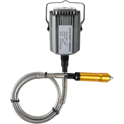 Flexwellenschleifer 780W Rotationswerkzeug 500-23000 U/min Rotationsschleifer mit 0,635 cm 3-Backen-Spannfutter und stufenloser Drehzahlregelung per Fußpedal Hängeschleifmaschine 131-teiliges Zubehör für Schmuckpolier- und Schleifarbeiten