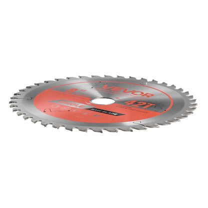 Circular Saw Blade, 203 mm Diameter, 42 Sharp Alloy Teeth, 25.4mm Arbor, Fine Finish, Wood Cutting Blade for Circular Saw, with Noise-Reducing Heat Vents, for Cutting Plywood, OSB, and Hardwood