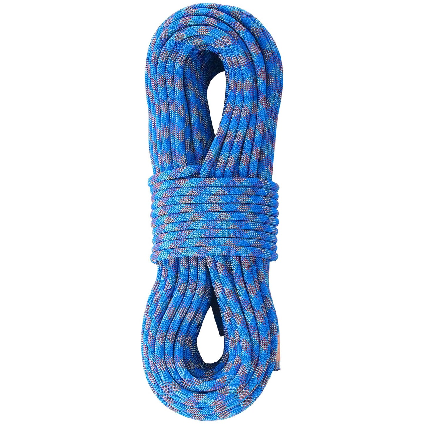 Dynamisches Kletterseil, 10,2 mm, 70 m (230 Fuß), 25 kN Bruchlast, dehnbares Faserseil mit Stahlkarabinern für Flucht, Abseilen und Feuerwehreinsätze, blau