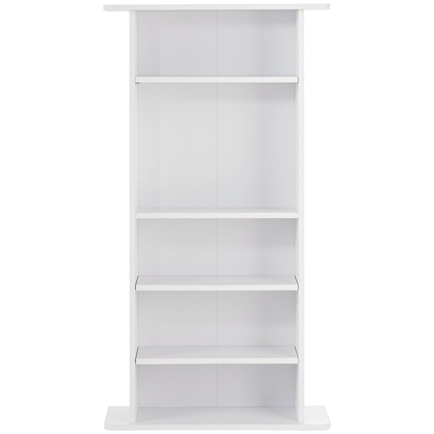 Medienschrank mit 5 DVD-Regalebenen für bis zu 240 CDs, verstellbare CD-Ablagen, schützt und organisiert Musik-, Film-, Videospiel- oder Sammlerstücke, Weiß