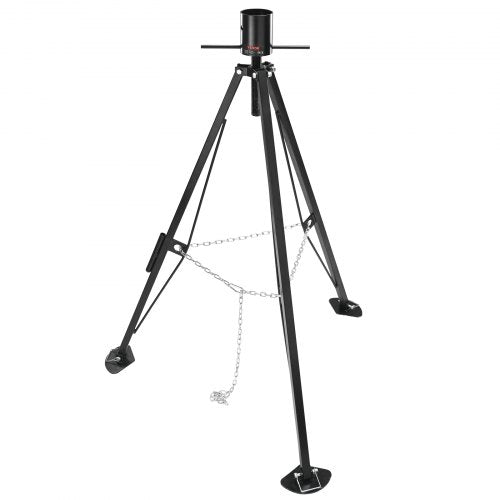 5th Wheel Tripod Stabilizer, 5000 LBS Load Capacity Tripod Fifth Wheel Stabilizer, 35"-57" Adjustable Height RV Gooseneck Stabilizer, Tripod Jack for Fifth-Wheel Trailers, RVs, and Campers