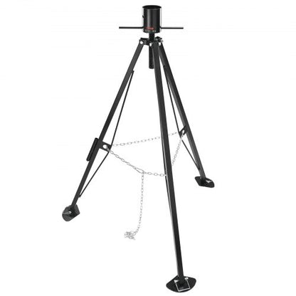 5th Wheel Tripod Stabilizer, 5000 LBS Load Capacity Tripod Fifth Wheel Stabilizer, 35"-57" Adjustable Height RV Gooseneck Stabilizer, Tripod Jack for Fifth-Wheel Trailers, RVs, and Campers