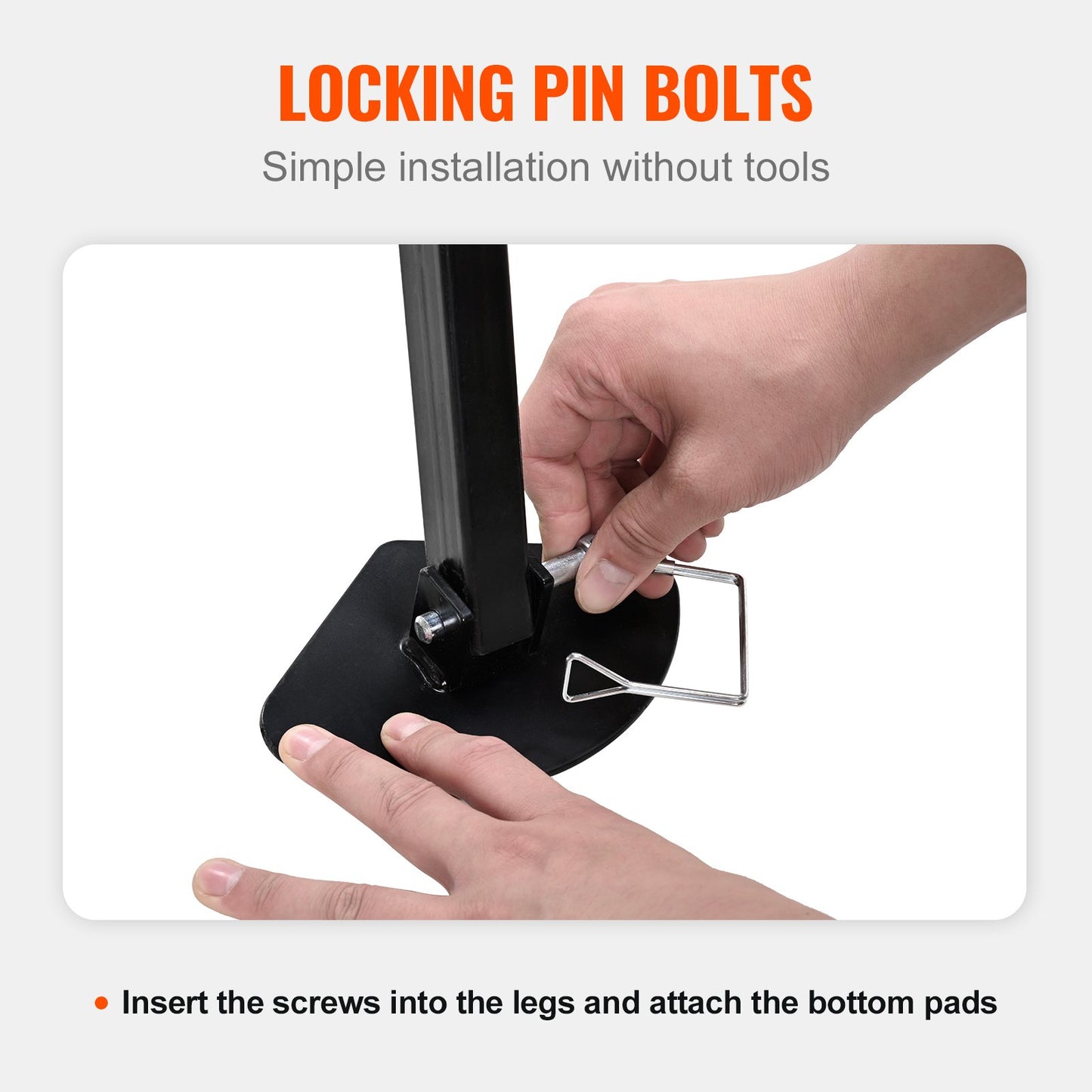 5th Wheel Tripod Stabilizer, 5000 LBS Load Capacity Tripod Fifth Wheel Stabilizer, 35"-57" Adjustable Height RV Gooseneck Stabilizer, Tripod Jack for Fifth-Wheel Trailers, RVs, and Campers