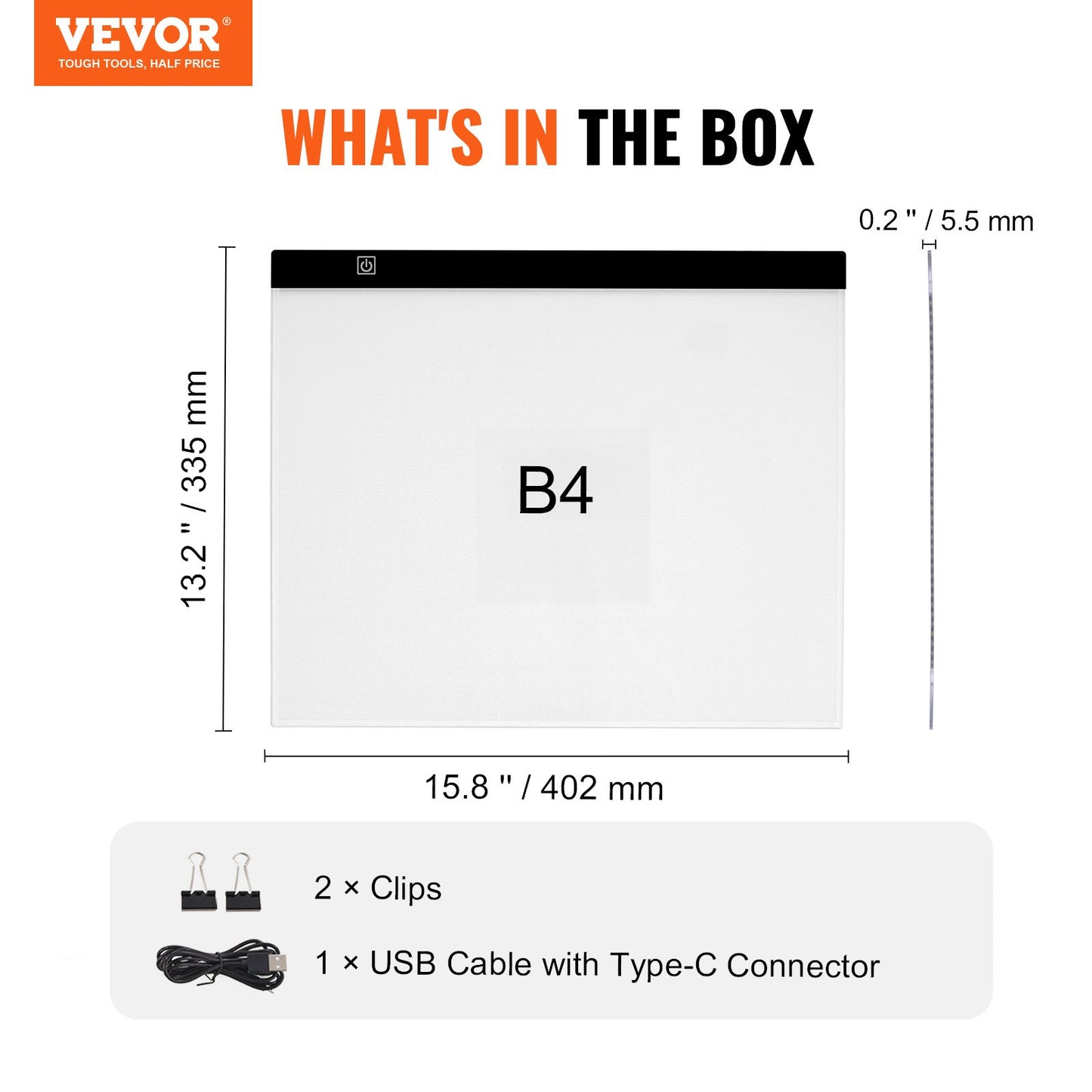 Leuchttisch, B4 LED-Leuchtpad, ultradünne, tragbare Leuchtbox, USB-betriebener Leuchttisch zum Abpausen von Kunstwerken, Leuchtbox für Diamantmalerei, Animation, Skizzieren, Zeichnen, Schablonieren, Künstler (Schwarz)