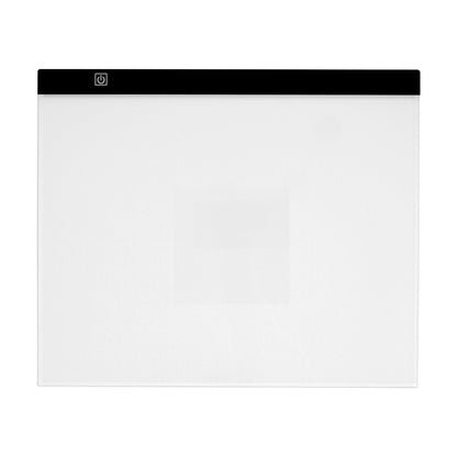 Leuchttisch, B4 LED-Leuchtpad, ultradünne, tragbare Leuchtbox, USB-betriebener Leuchttisch zum Abpausen von Kunstwerken, Leuchtbox für Diamantmalerei, Animation, Skizzieren, Zeichnen, Schablonieren, Künstler (Schwarz)