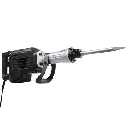 Abbruchhammer, 2800 W starker elektrischer Abbruchhammer, 1200 Schläge/min, Betonbrecher mit 3 Meißeln, Spaten, Tragekoffer und Handschuhen, für Beton, Wände, Ziegel, Fliesen und Fundamente