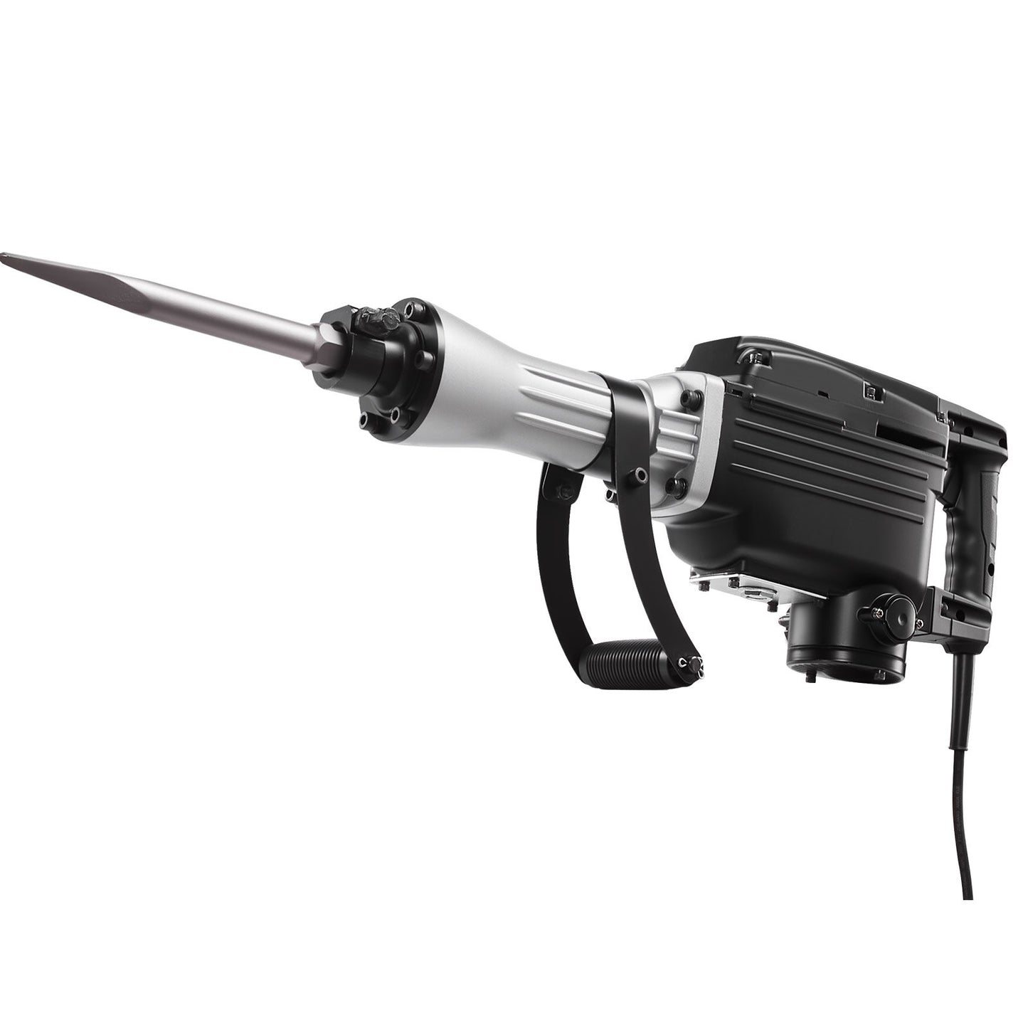 Abbruchhammer, 2800 W starker elektrischer Abbruchhammer, 1200 Schläge/min, Betonbrecher mit Spitzmeißel, Flachmeißel, Transportkoffer und Handschuhen, für Beton, Wände, Ziegel, Fliesen und Fundamente