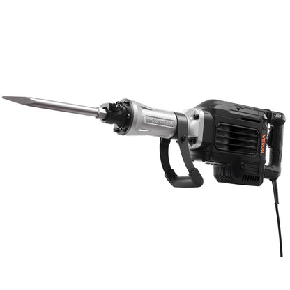 Abbruchhammer, 3000 W starker elektrischer Abbruchhammer, 1700 Schläge/min, Betonbrecher mit Spitzmeißel, Transportkoffer, Handschuhen und Schutzbrille, für Beton, Wände, Ziegel, Fliesen und Fundamente