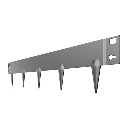 Stahl-Garteneinfassung, 5er-Pack, 99 x 7,6 cm (39 x 3 Zoll), rostbeständig, biegsam, robust, einfach zu installieren, für Beete, Gartenwege, dunkelgrau