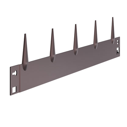 Stahl-Garteneinfassung, 5er-Pack, 99 x 7,6 cm (39 x 3 Zoll), rostbeständig, biegsam, robust, einfach zu installieren, für Beete, Gartenwege, braun