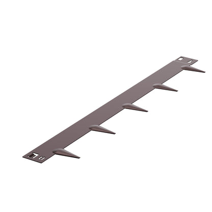 Stahl-Garteneinfassung, 5er-Pack, 99 x 7,6 cm (39 x 3 Zoll), rostbeständig, biegsam, robust, einfach zu installieren, für Beete, Gartenwege, braun