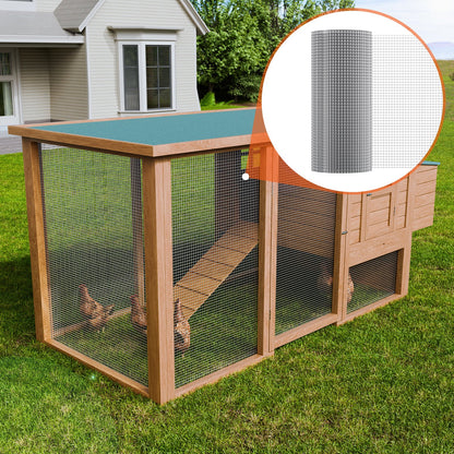 Drahtgitter, 1/2 Zoll, 24 Zoll x 100 Fuß, 19 Gauge, feuerverzinkt, Rolle, Hühnerdrahtzaun, Drahtgitter für Kaninchenkäfige, Garten, Kleinnager