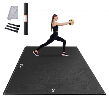 Gymnastikmatte, rutschfeste Premium-Yogamatte mit hoher Dichte, Yogamatte für Männer und Frauen, Fitness- und Trainingsmatte mit Tasche und Tragegurt, für alle Arten von Yoga, Pilates und Bodenübungen zu Hause (213 x 152 cm)