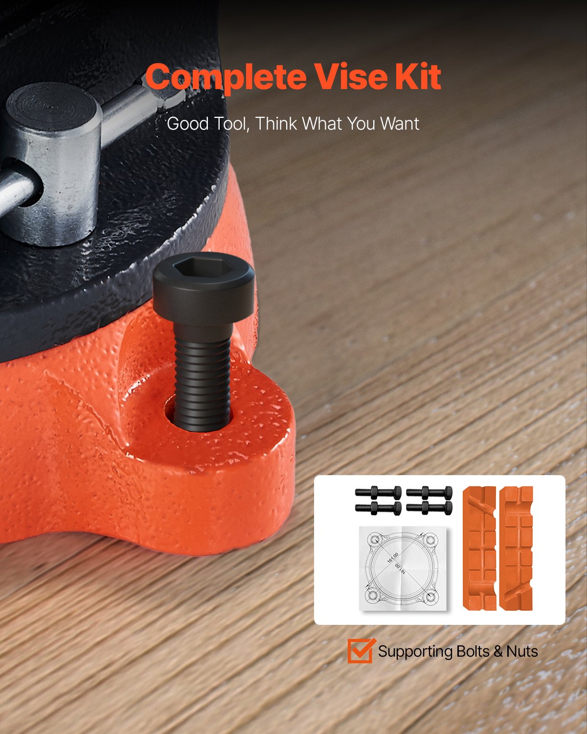 8-teiliges Mehrzweck-Hochleistungs-Bänkskruvdragar, das schnell und einfach zu bedienen ist