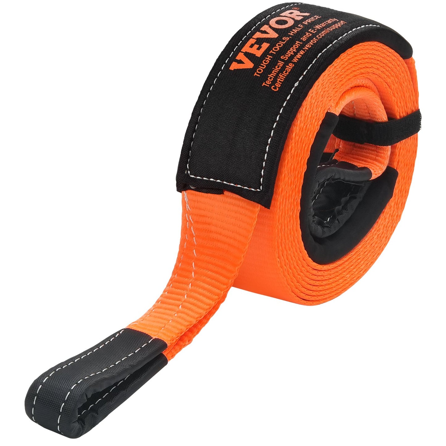 Hochleistungs-Abschleppgurt-Set 76,2 mm x 6,1 m (MBS-16329 kg) mit Baumschutzseil, dreifach verstärkter Schlaufe, Schutzhülle und Aufbewahrungstasche, 19-mm-D-Ring-Schäkeln, für LKW, Jeep, SUV und ATV