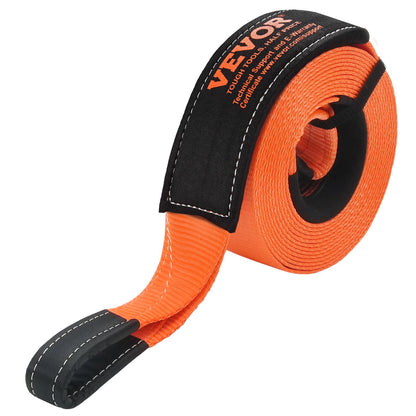 Hochleistungs-Abschleppgurt-Set 76,2 mm x 9,1 m (MBS-16329 kg) mit Baumschutzseil, dreifach verstärkter Schlaufe, Schutzhülle und Aufbewahrungstasche, 19-mm-D-Ring-Schäkeln, für LKW, Jeep, SUV und ATV