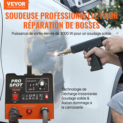 Bolzenschweiß-Ausbeulset, 3-kW-Punktschweißgerät, Ausbeulwerkzeug und 6 Schweißmodi