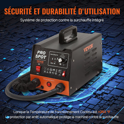 Bolzenschweiß-Ausbeulset, 3-kW-Punktschweißgerät, Ausbeulwerkzeug und 6 Schweißmodi