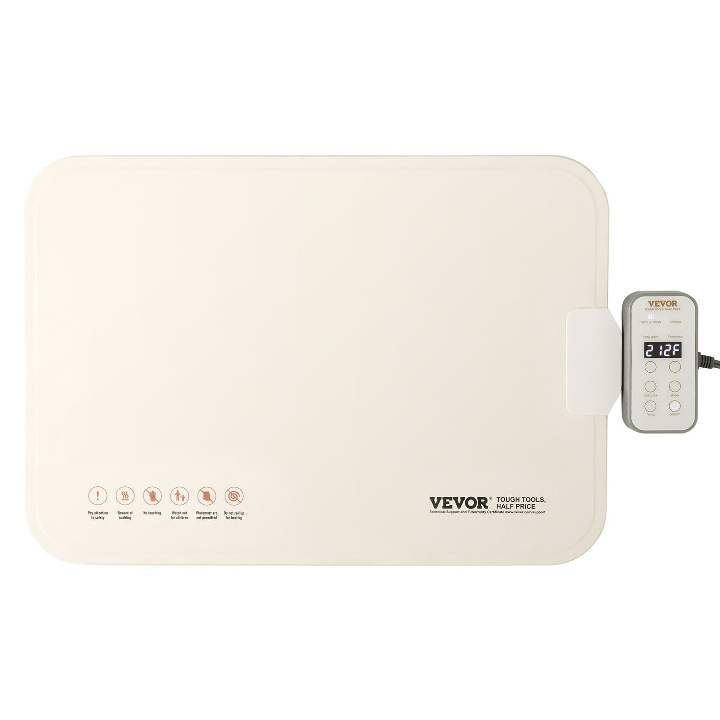 Electric Warming Tray, Food Warming Mat for Buffet, Rollable & Portable Silicone Food Warmer with 4 Adjustable Temperature Settings, Auto Shut-Off & Child Lock, Perfect for Parties, Catering