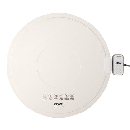 Electric Warming Tray, Food Warming Mat for Buffet, Rollable & Portable Silicone Food Warmer with 4 Adjustable Temperature Settings, Auto Shut-Off & Child Lock, Perfect for Parties, Catering