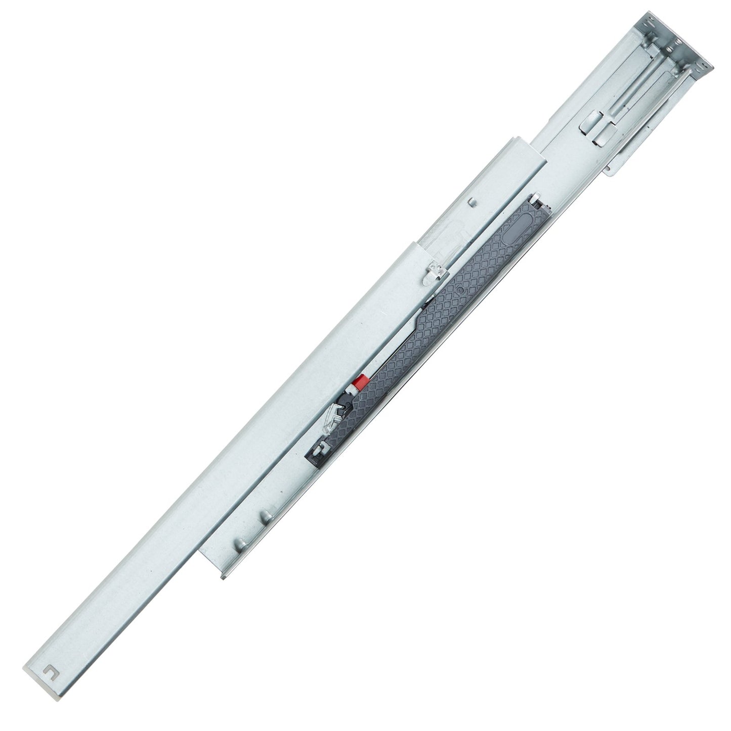 6 Paar 381 mm lange Schubladenbodenschienen mit seitlicher Montage, robuste, kugelgelagerte Auszugsschienen aus Stahl, geräuschlose Soft-Close-Führungsschienen mit Verriegelungsmechanismus, 100 lbs (ca. 45 kg) Tragkraft