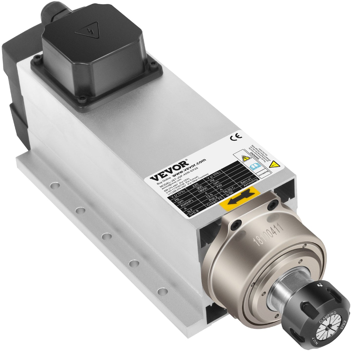 4 kW 2220 V luftgekühlter Spindelmotor ER25 CNC-Luftkühlungsspindelmotor für CNC-Gravier- und Fräsmaschinen
