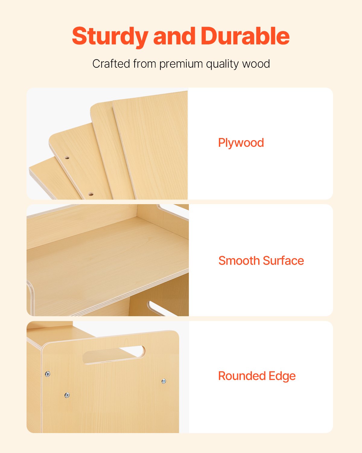 Montessori-Tisch- und Stuhlset für Kleinkinder, Kindertisch- und Stuhlset aus Holz mit 2 Stühlen, höhenverstellbarer Montessori-Stuhl und Aktivitätstisch, ideal zum Lesen, Essen und Spielen – Naturholz